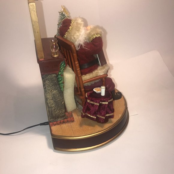 Thomas Kinkade Twas The Night Before Christmas Tabletop Santa Figure Bradford - Picture 8 of 13